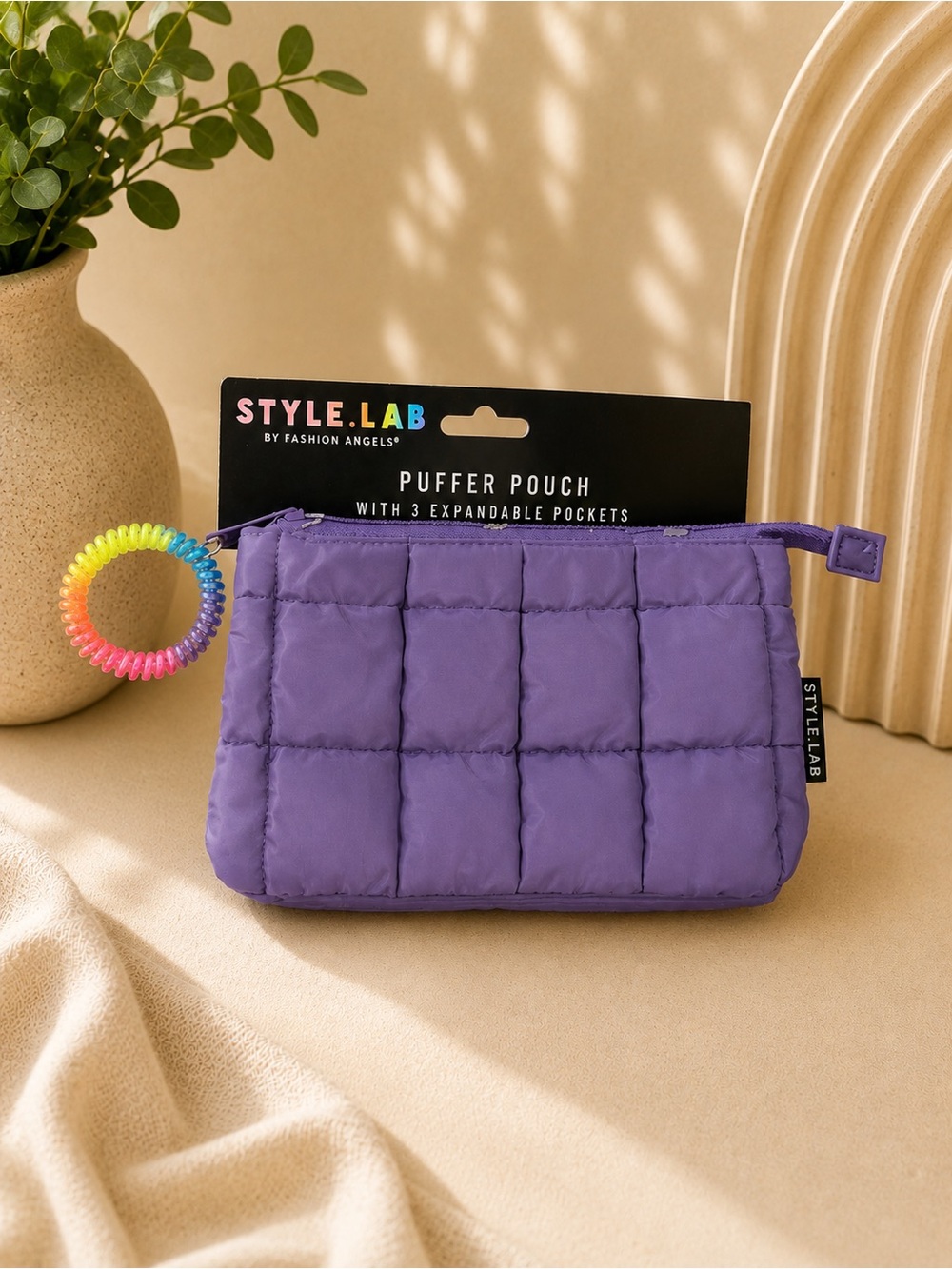 Purple Puffer Pouch